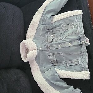 Boutique jean jacked with sherpa